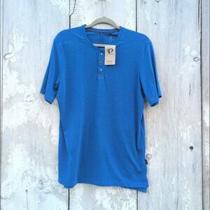 Pearl Izumi NWT Coast Henley Quarter Snap Short Sleeve Top Men's Med